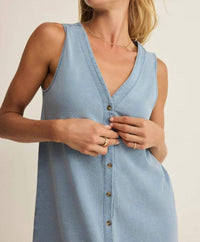 Z Supply - Solace Jersey Denim Mini Dress