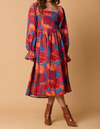 Fantastic Fawn - Hello Fall Vibes Midi Dress