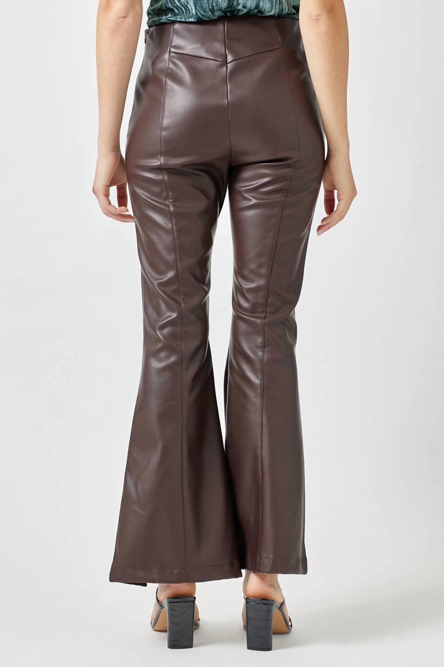 Mystree - Flare Leather Pants