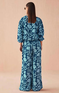 OMIKA Avery Blouse in lolita harbor - women's blouse - alternate view