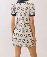 Pretty Follies - Floral Puff Sleeve Mini Dress