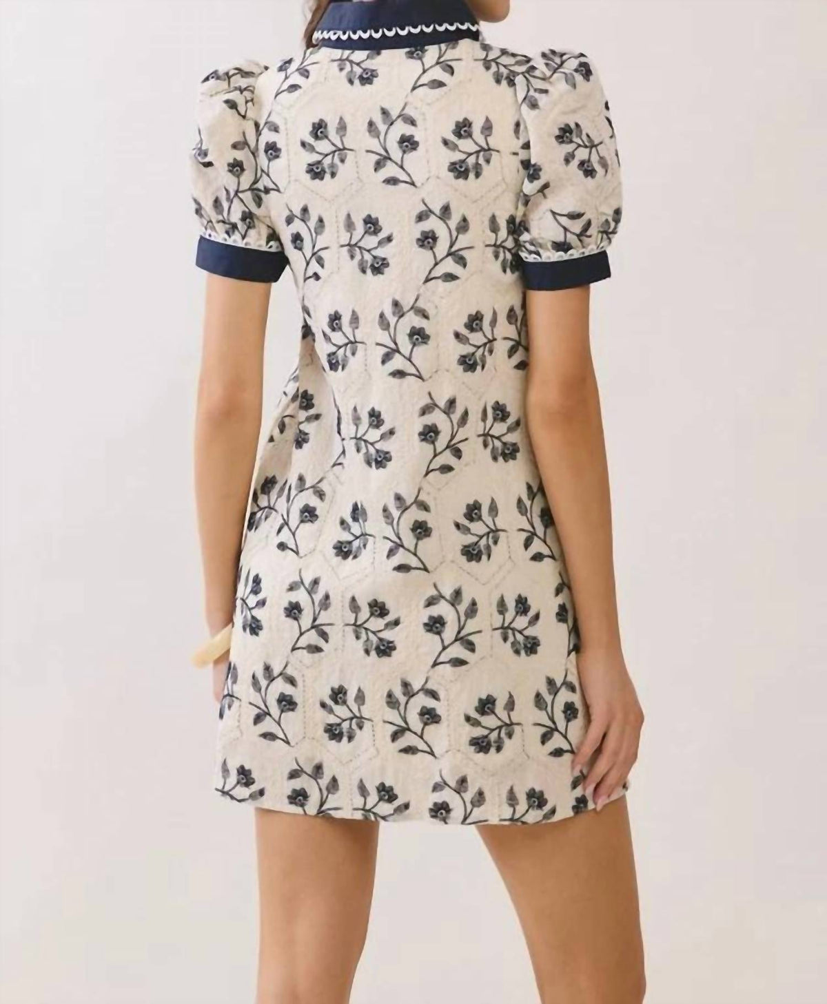 Pretty Follies - Floral Puff Sleeve Mini Dress