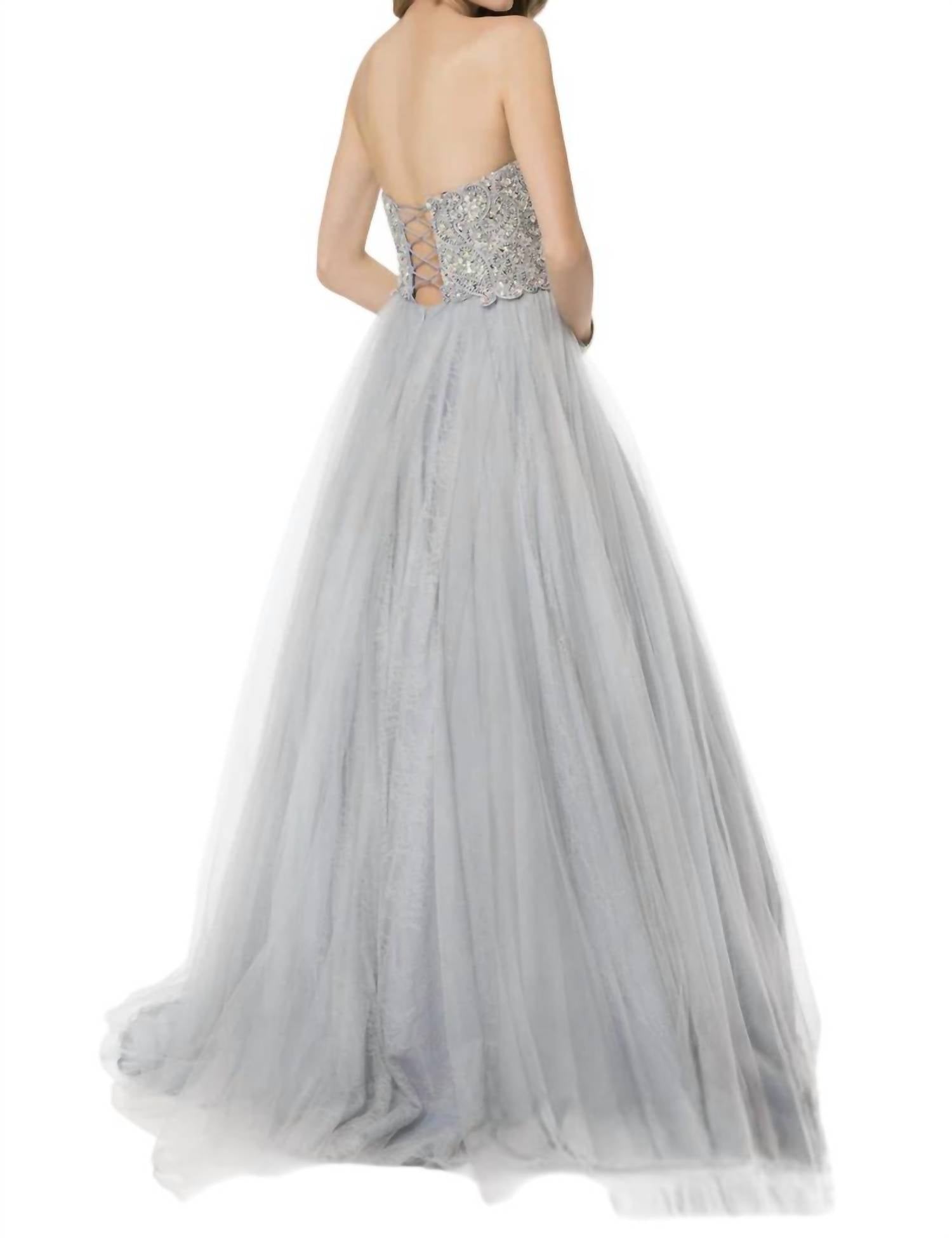 Terani Couture - Two Tone Prom Dress
