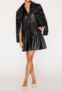 Brochu Walker - Havana Vegan Leather Mini Dress