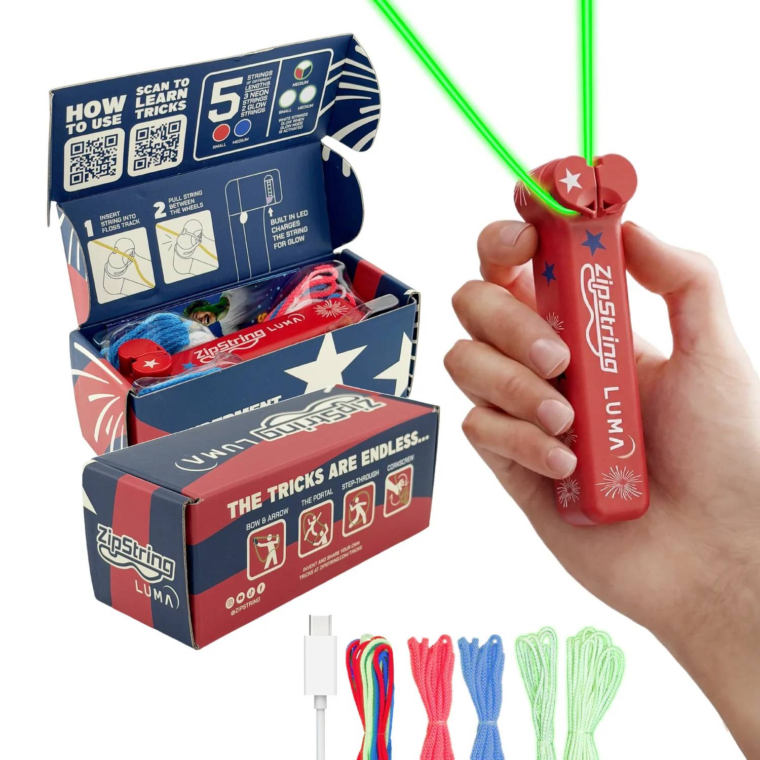 Zipstring - Limited Edition Light-up Floating String Toy