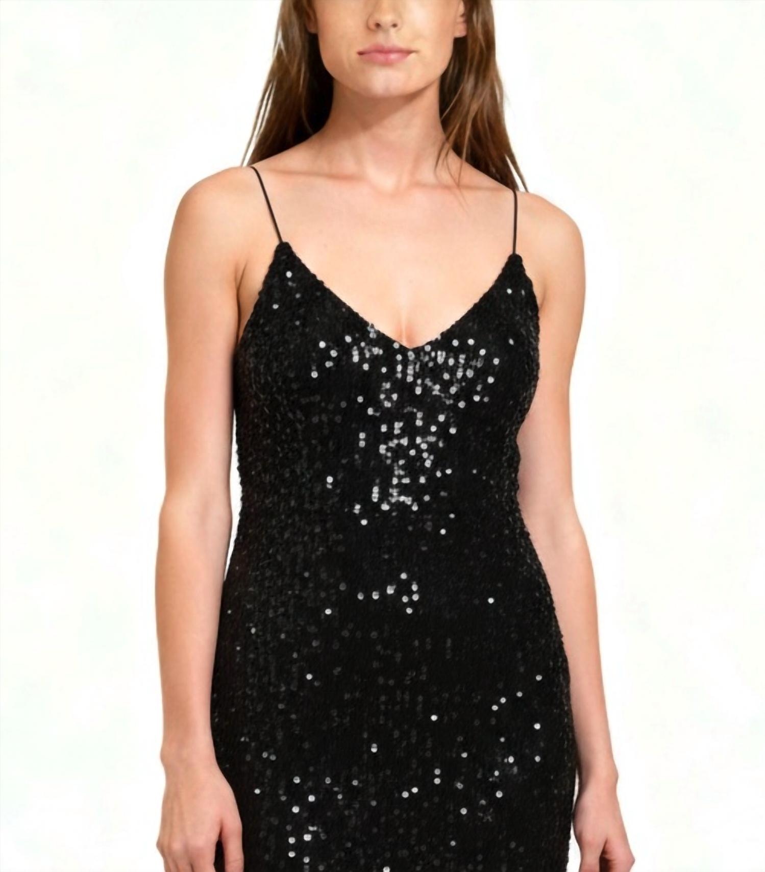 Ricci Andrist - Sequin-embellished Evening Midi Dress
