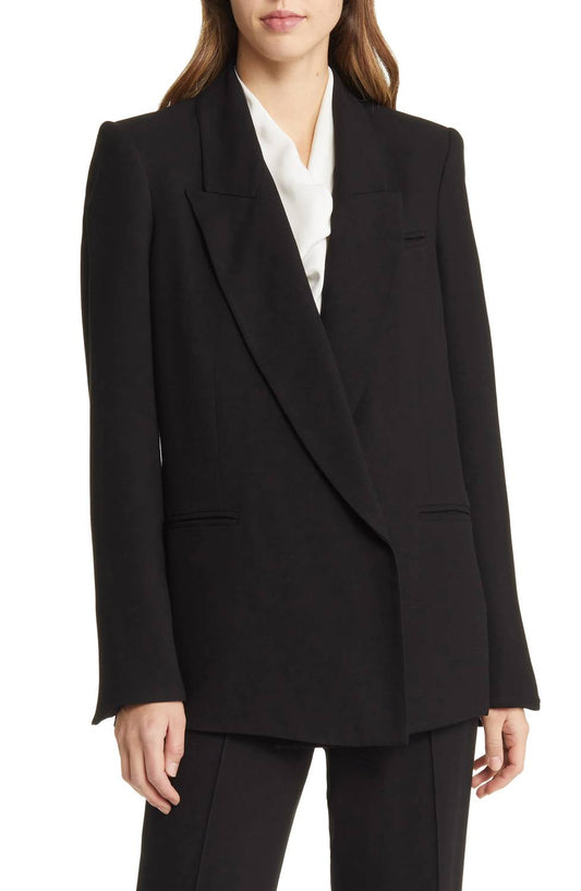 Argent - Madison Viscose Wool Crepe Blazer