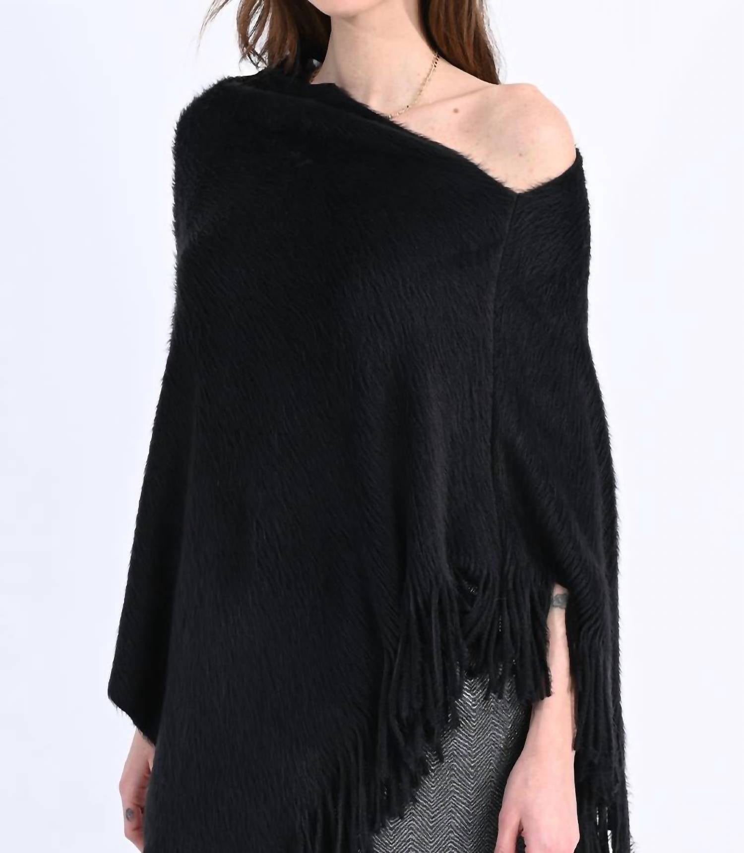 Molly Bracken - Fuzzy Soft Poncho