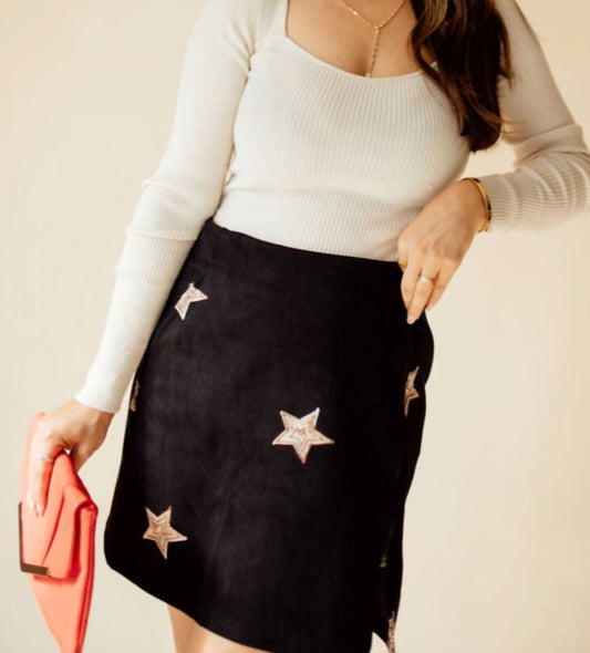 Promesa - Starlight Suede Mini Skirt