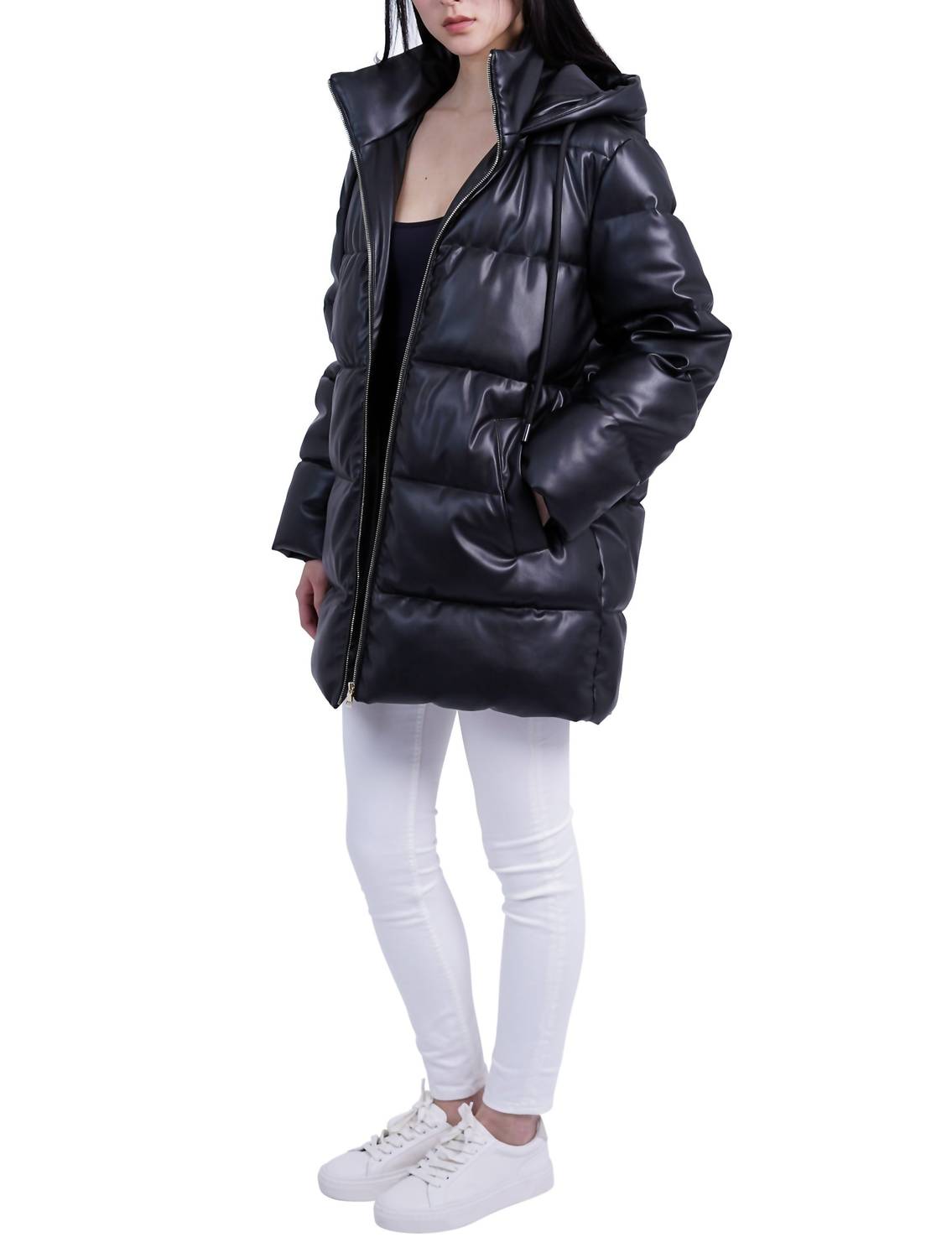 Love Token - Bianka Zip Front Puffer Coat