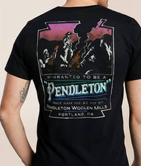 PENDLETON Campfire Logo Graphic Tee in black multi - men's t-shirt - alternate view