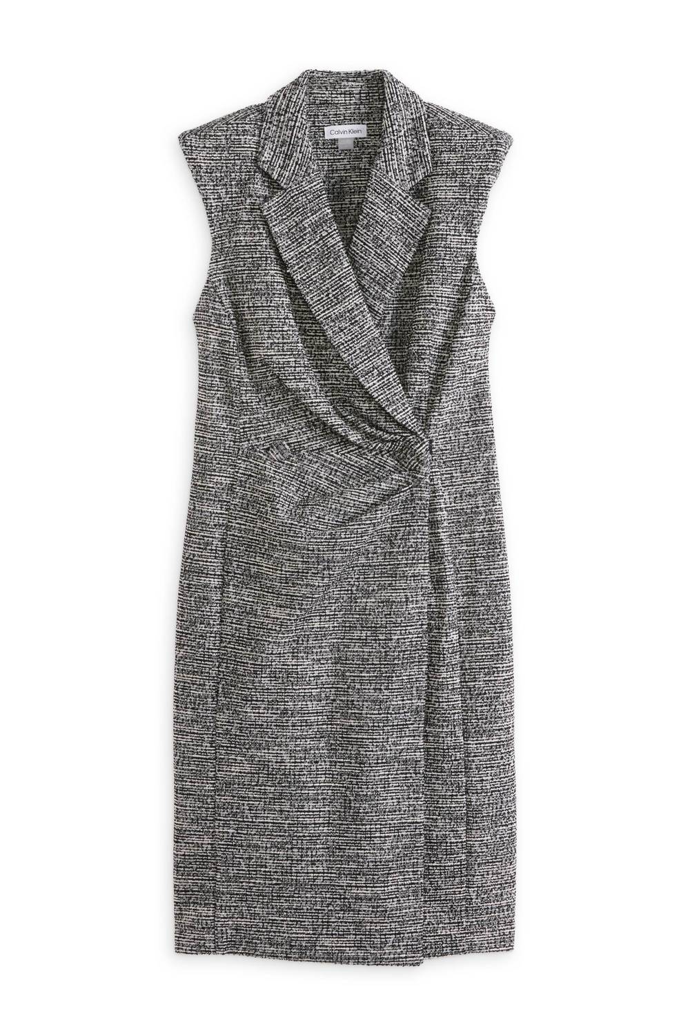 Calvin Klein - Women's Alondra Collared Surplice Neck Dress