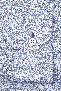 Alynn - Men's Reid Floral Untuckable Slim Fit Dress Shirt