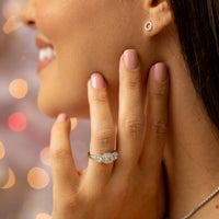 Starlette Women's Future Engagement Ring in silver - women's jewelry - detail view