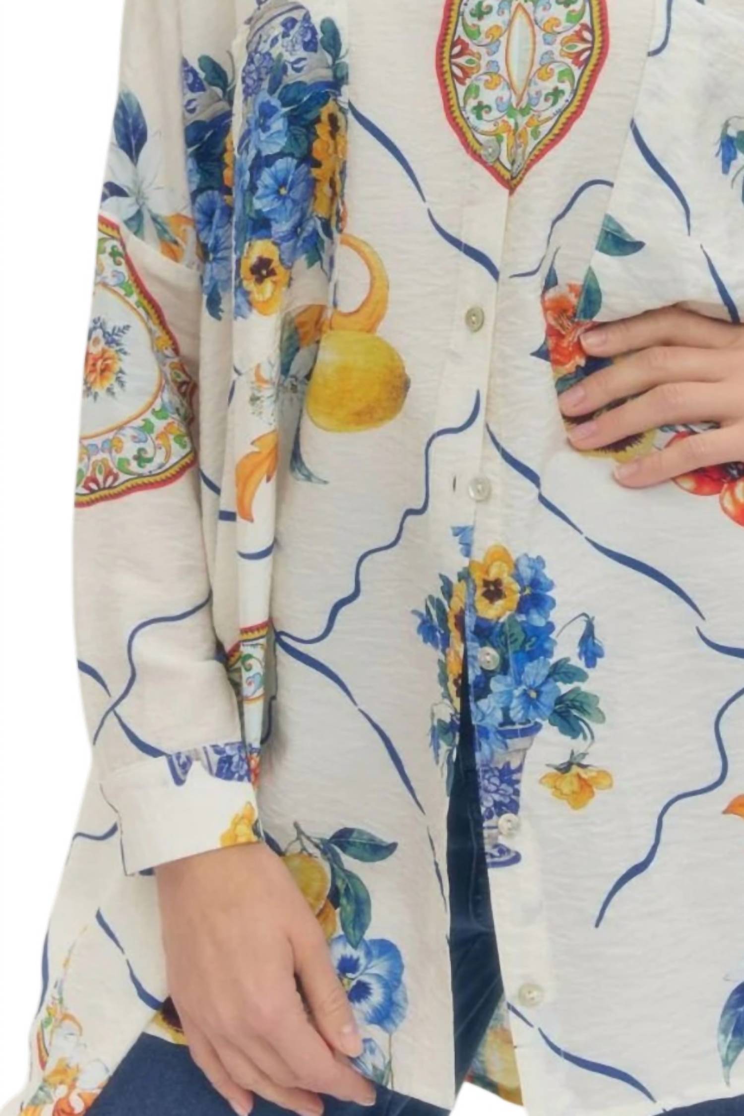 Entro - Long Sleeve Button Down Haruki Top