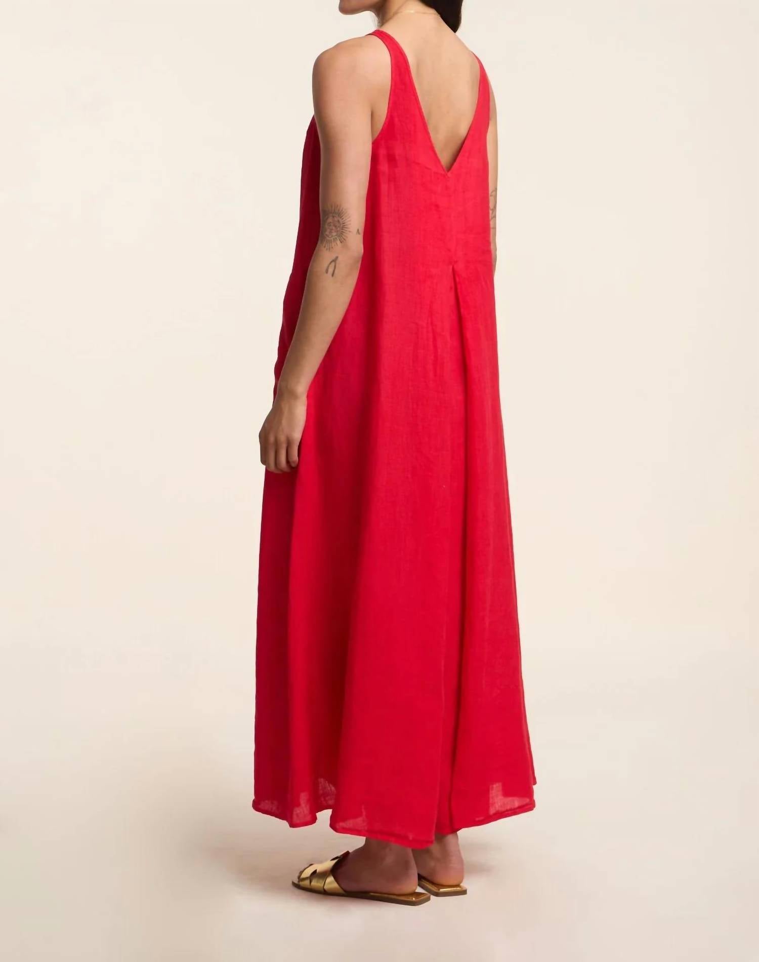 Velvet By Graham & Spencer - Reta Woven Linen Dress