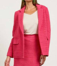 Skies Are Blue - Long Sleeve Crochet Blazer