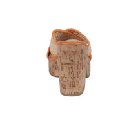 GC Shoes Women's Elsa Platform Sandals in orange - women's sandal - alternate view