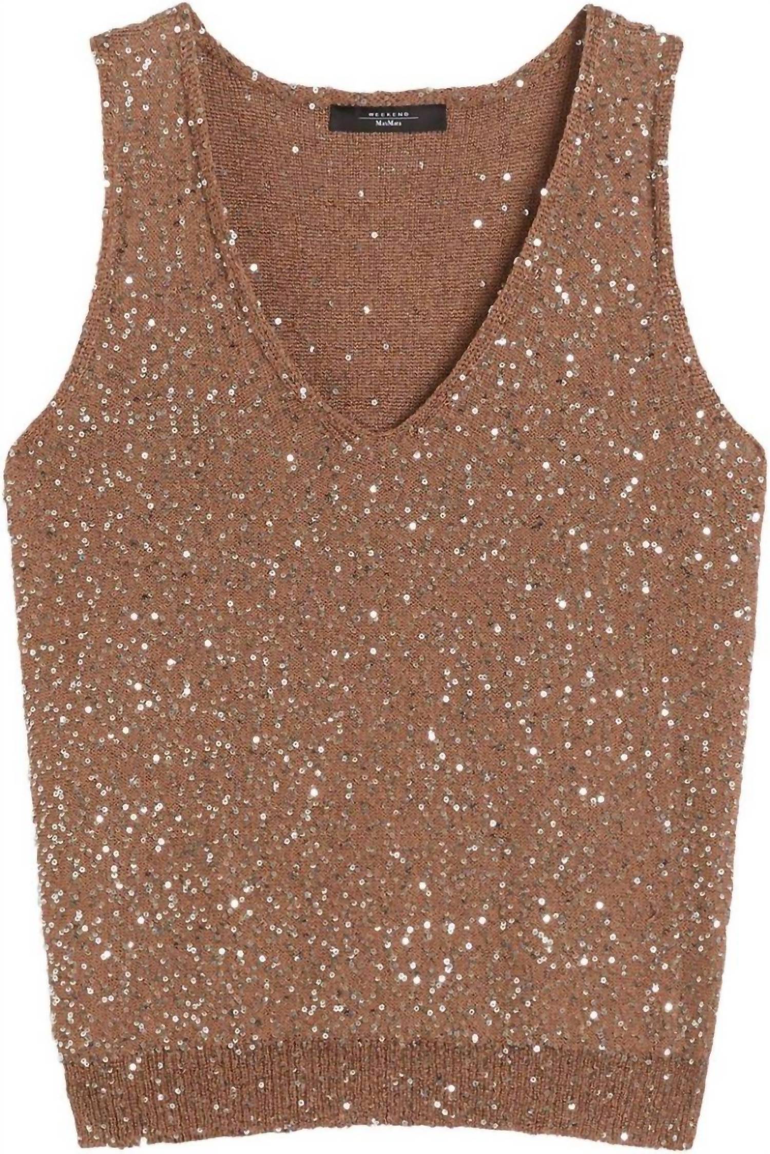 Weekend Max Mara - Acaici Sleeveless V Neck Top