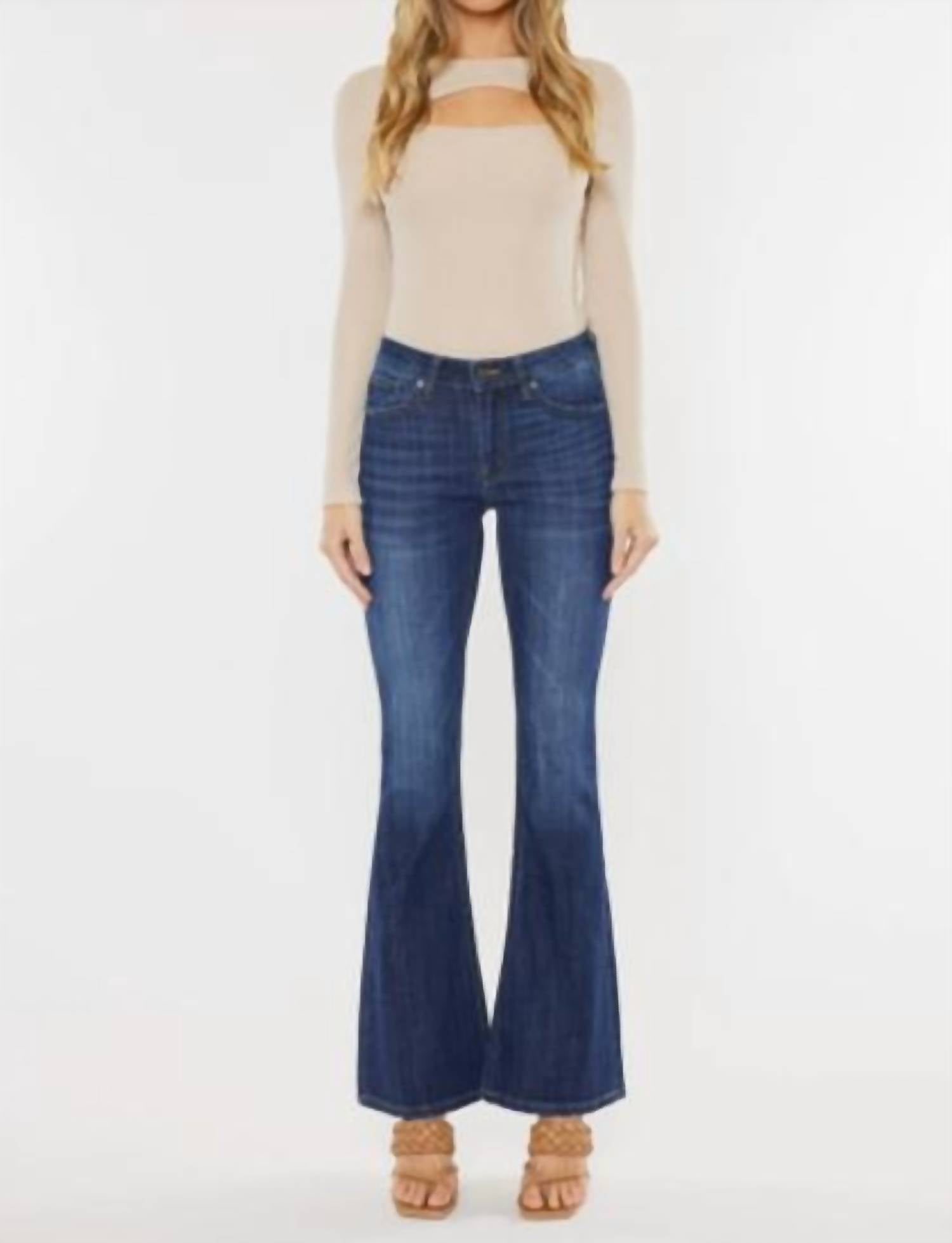 Kancan - Ashley Mid Rise Flare Jeans