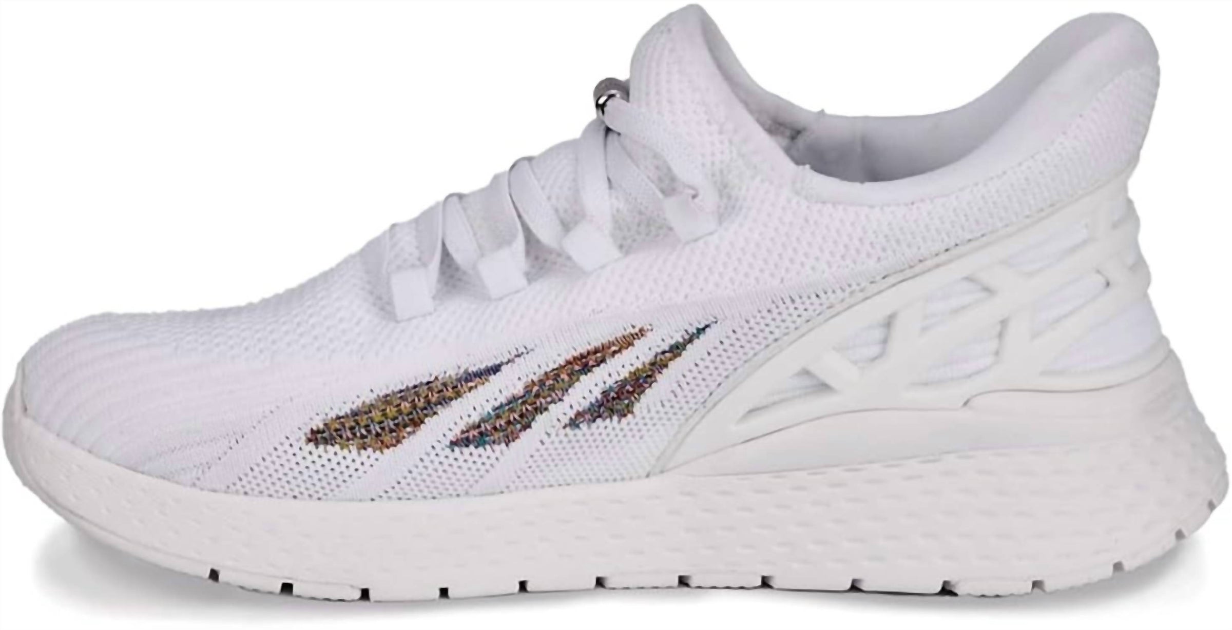 DREW Women's Halo Anti Slip Sneakers in white mesh combo - women's sneaker - detail view