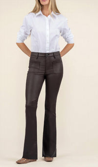 Kut From The Kloth - Stella Coated High Rise Flare Jeans