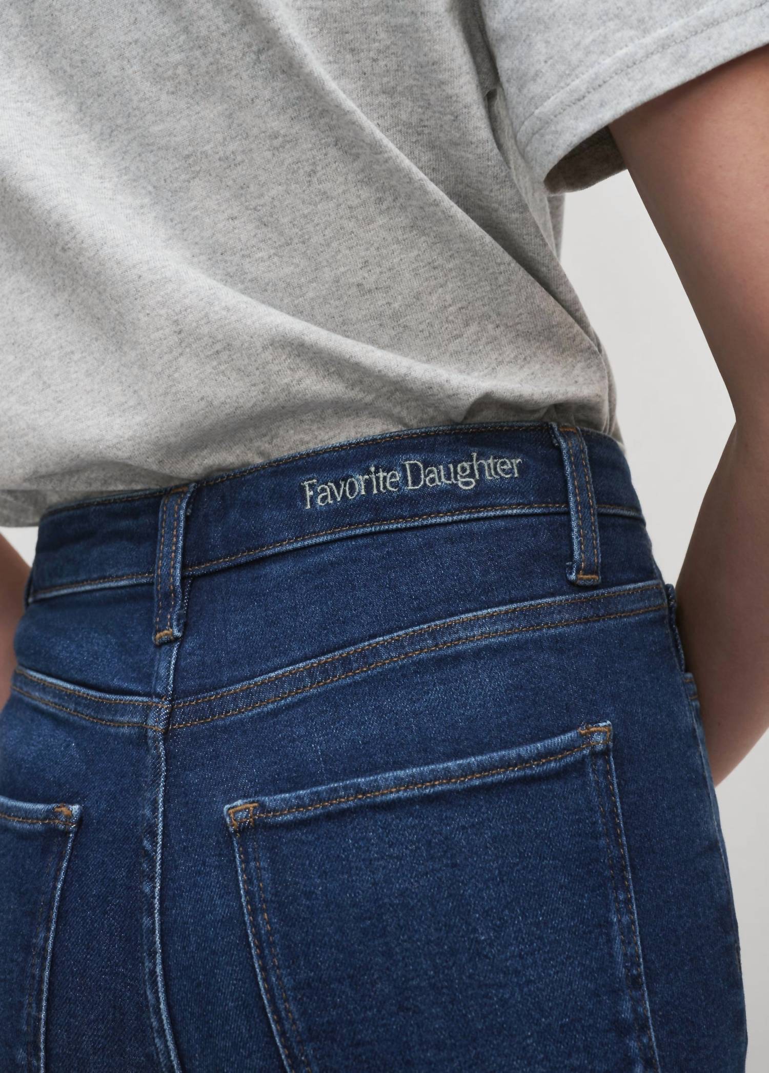 Favorite Daughter The Erin Crop Boot Cut Jeans in charlotte - women's jeans - alternate view