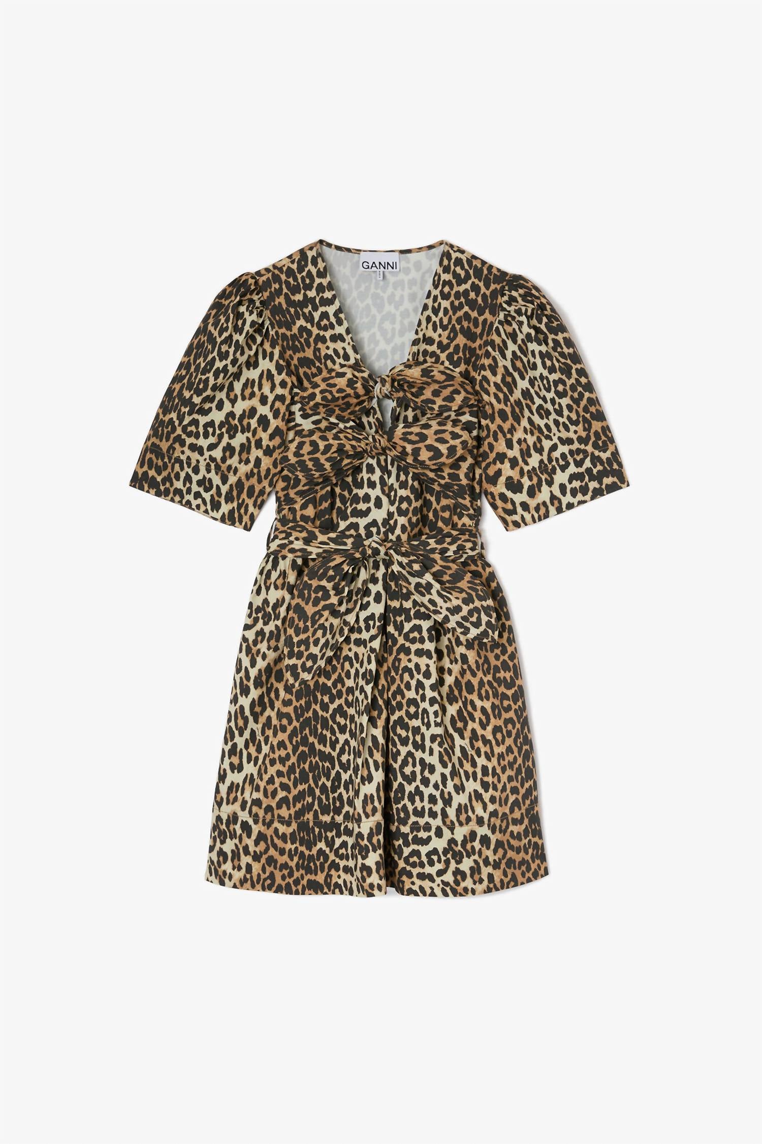 Ganni - Mini Tie Strap Dress