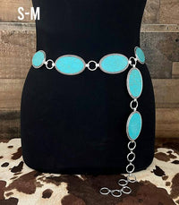 Tipi - Women's Lynx Oval Western Concho Belt