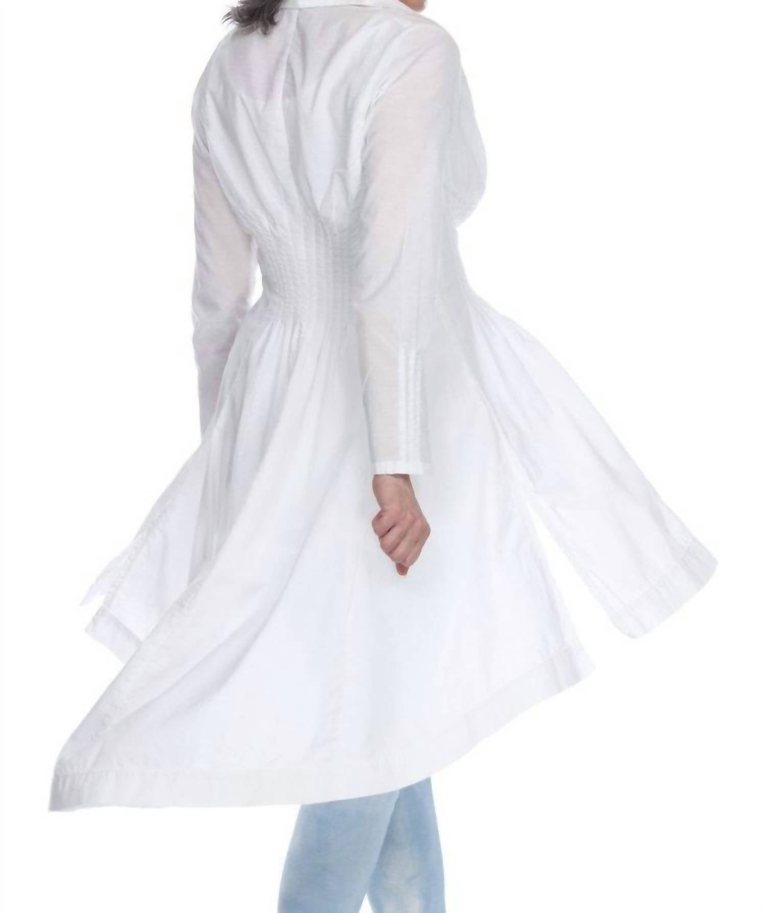 VICTORIA KNIT PLEATED DUSTER