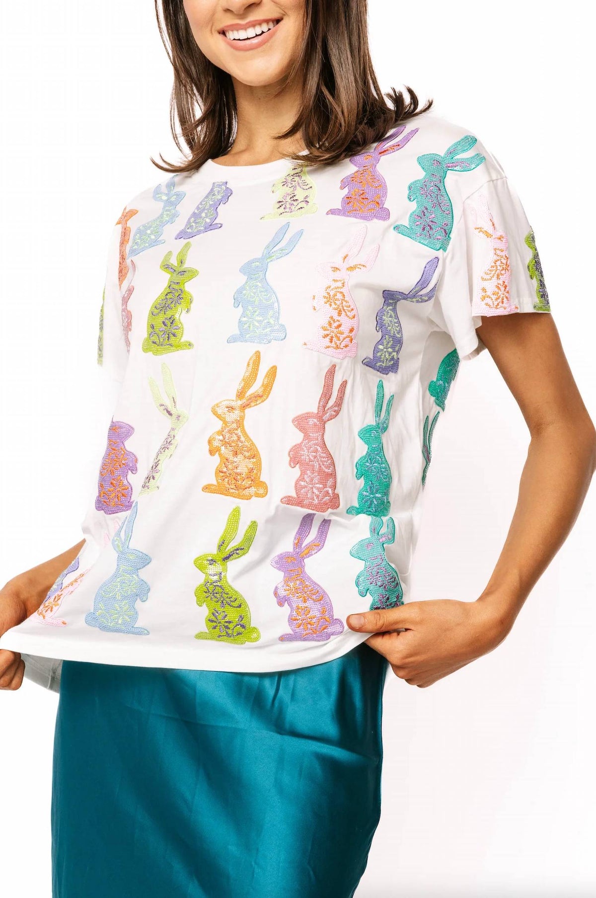 Queen Of Sparkles - Easter Bunny Tee