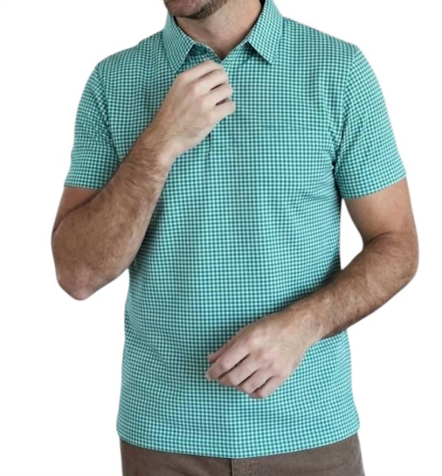 Pops Polos - Men's Short-Sleeve Plaid Polo
