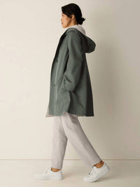 Eileen Fisher - Cotton Nylon Reversible Hooded Coat