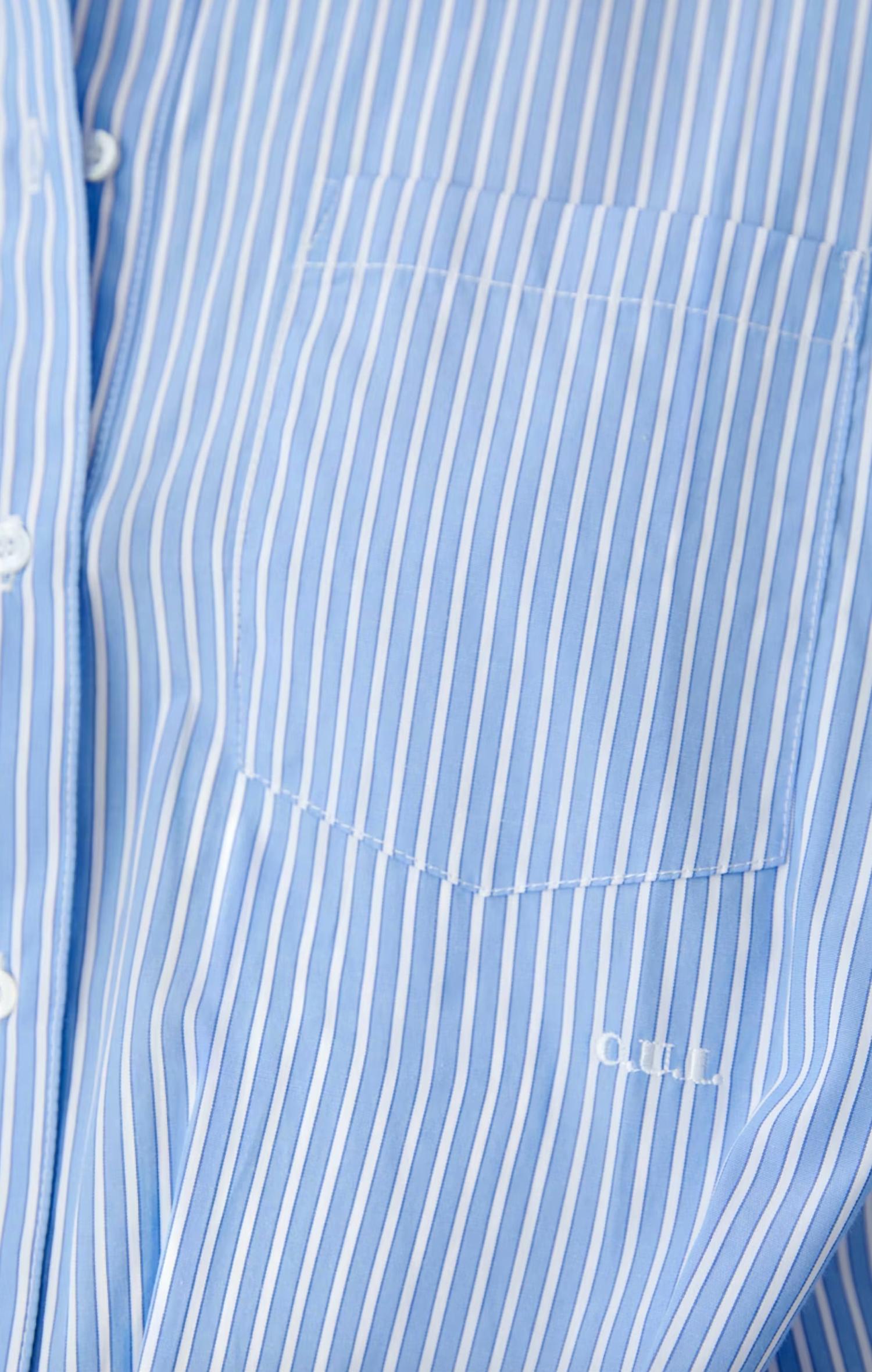 Oui - Striped Elasticated Hem Blouse