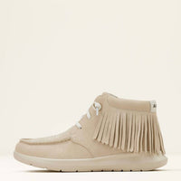 ARIAT Women's Hilo High-top Fringe Suede Casual Shoe in sand - women's sneaker