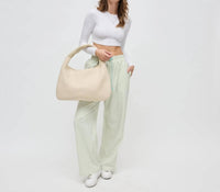 Sol And Selene - Women's Dream Large Woven Neoprene Hobo Bag