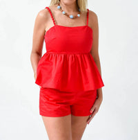 Tcec - Pretty Little Peplum Set