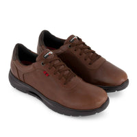 Andrea Men's Leather Oxford Shoes in light brown - men's shoe - view 5