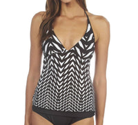 Kenneth Cole - Optical Illusion Halter Tankini Top