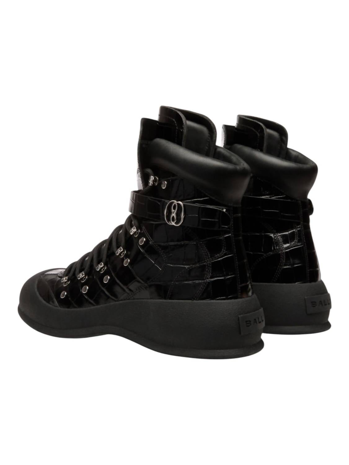 Bally - Men's Clyff Crocodile Embossed Leather Boots