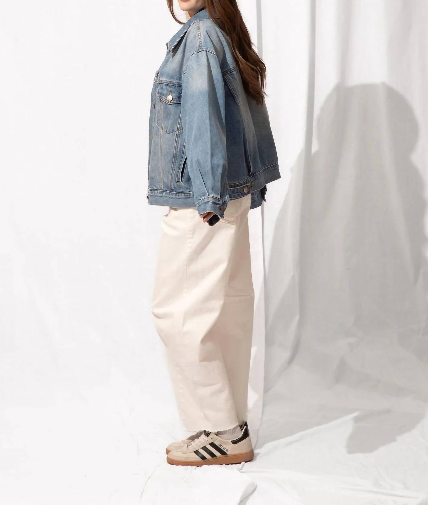 Just Black Denim - Barrel Jeans with Seams