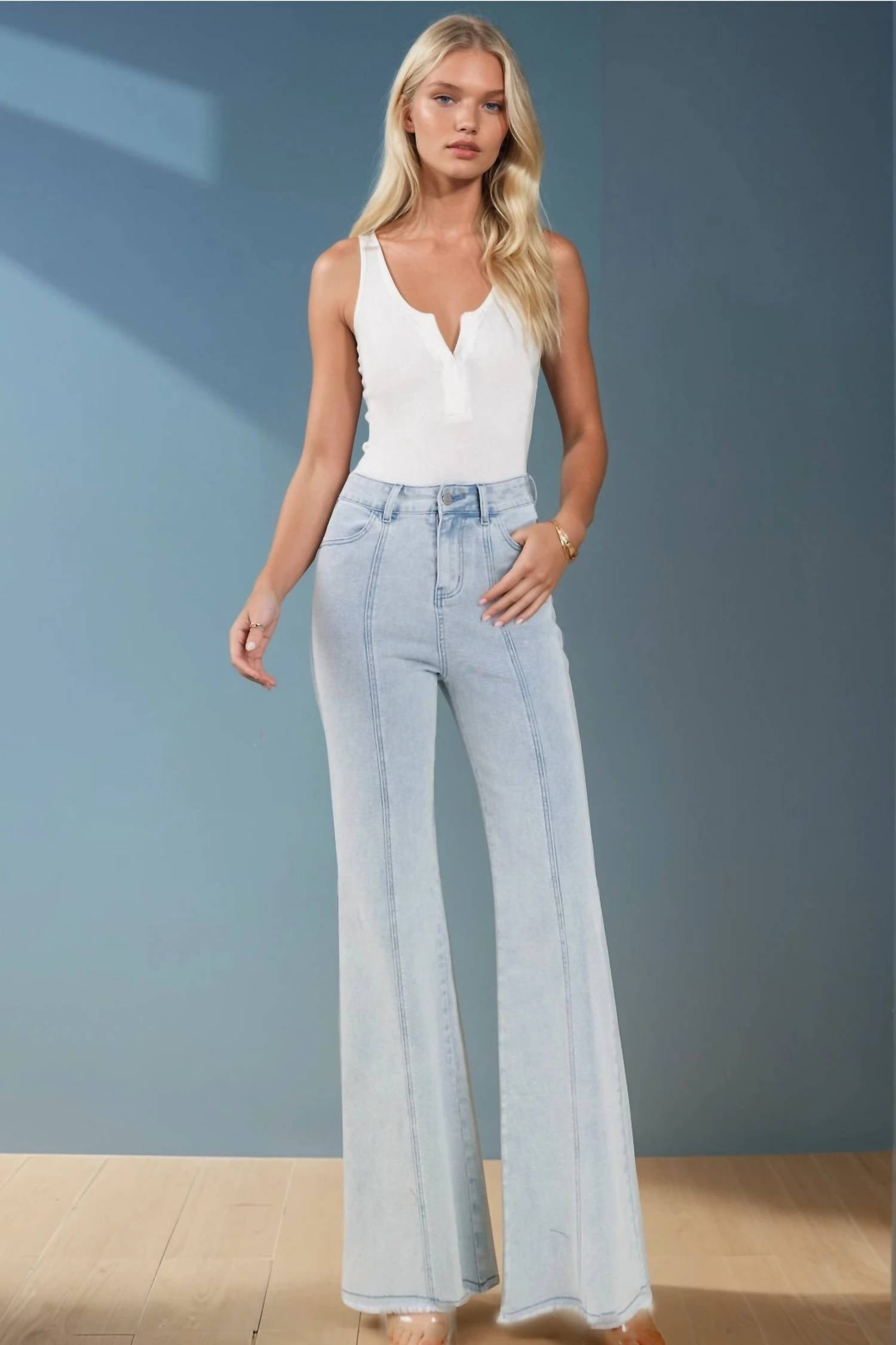 Wisteria Lane - Julia Wide Leg Palazzo Fit Jeans