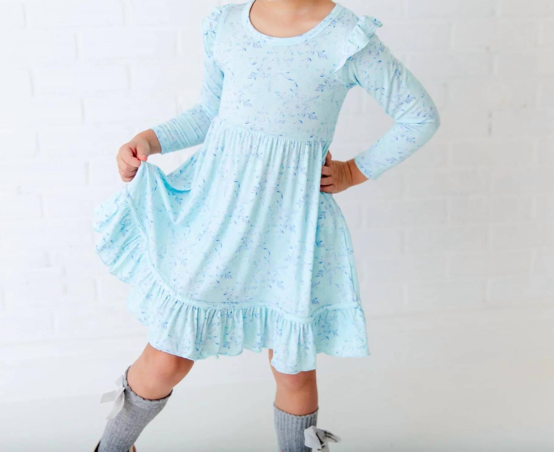 Dreamiere - Say It Ain’t Snow Ruffle Pocket Twirler & Shorts Set