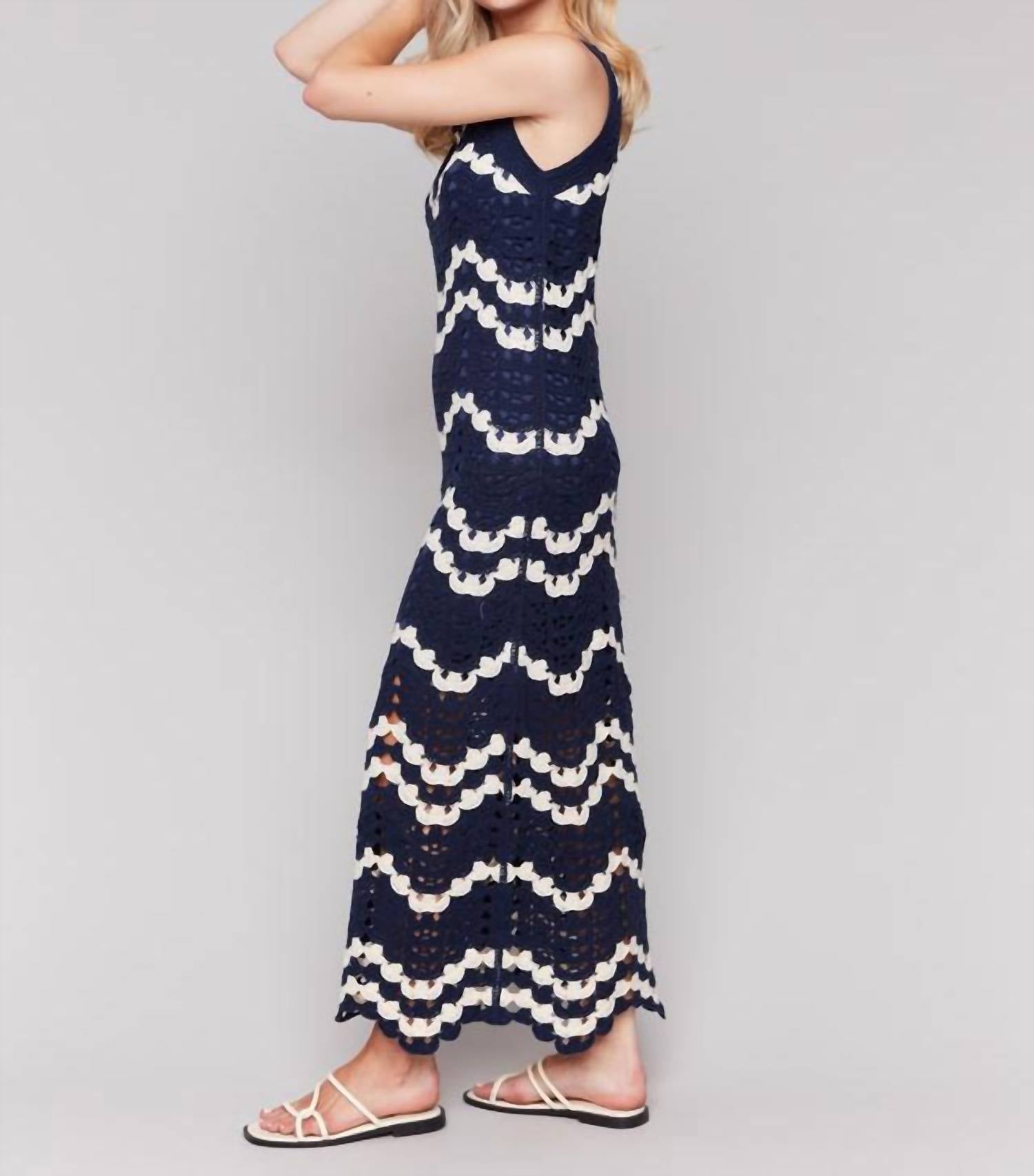 Charlie B - Crochet Sleeveless Maxi Dress