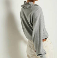 Nation LTD Winona Sweater in heather grey 1 - women's sweater - view 5