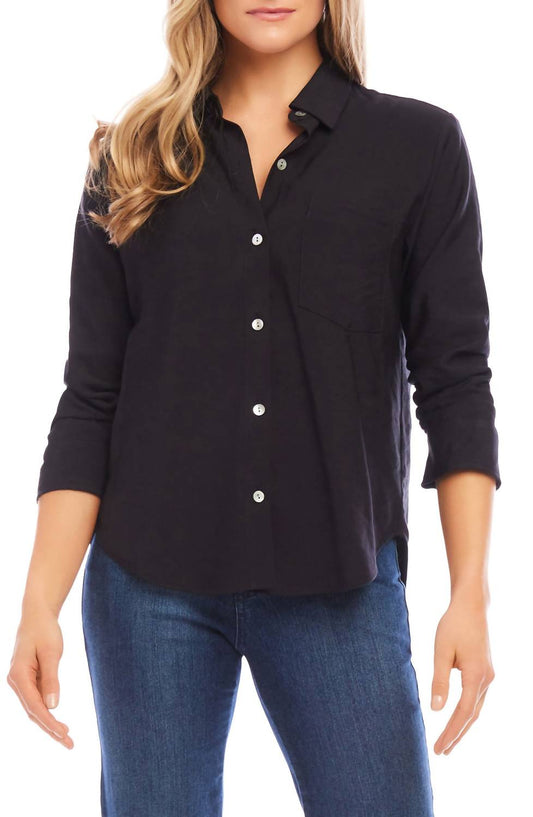 Karen Kane - Ruched Sleeve Shirt