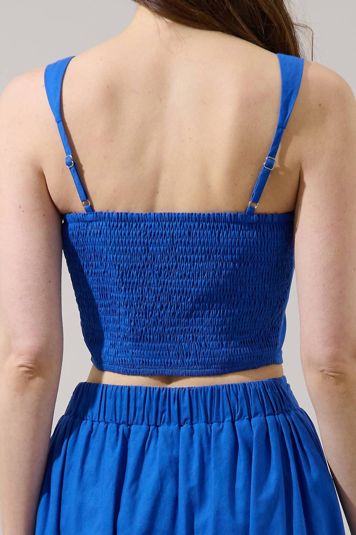 Sugarlips - Epsie Smocked Crop Top