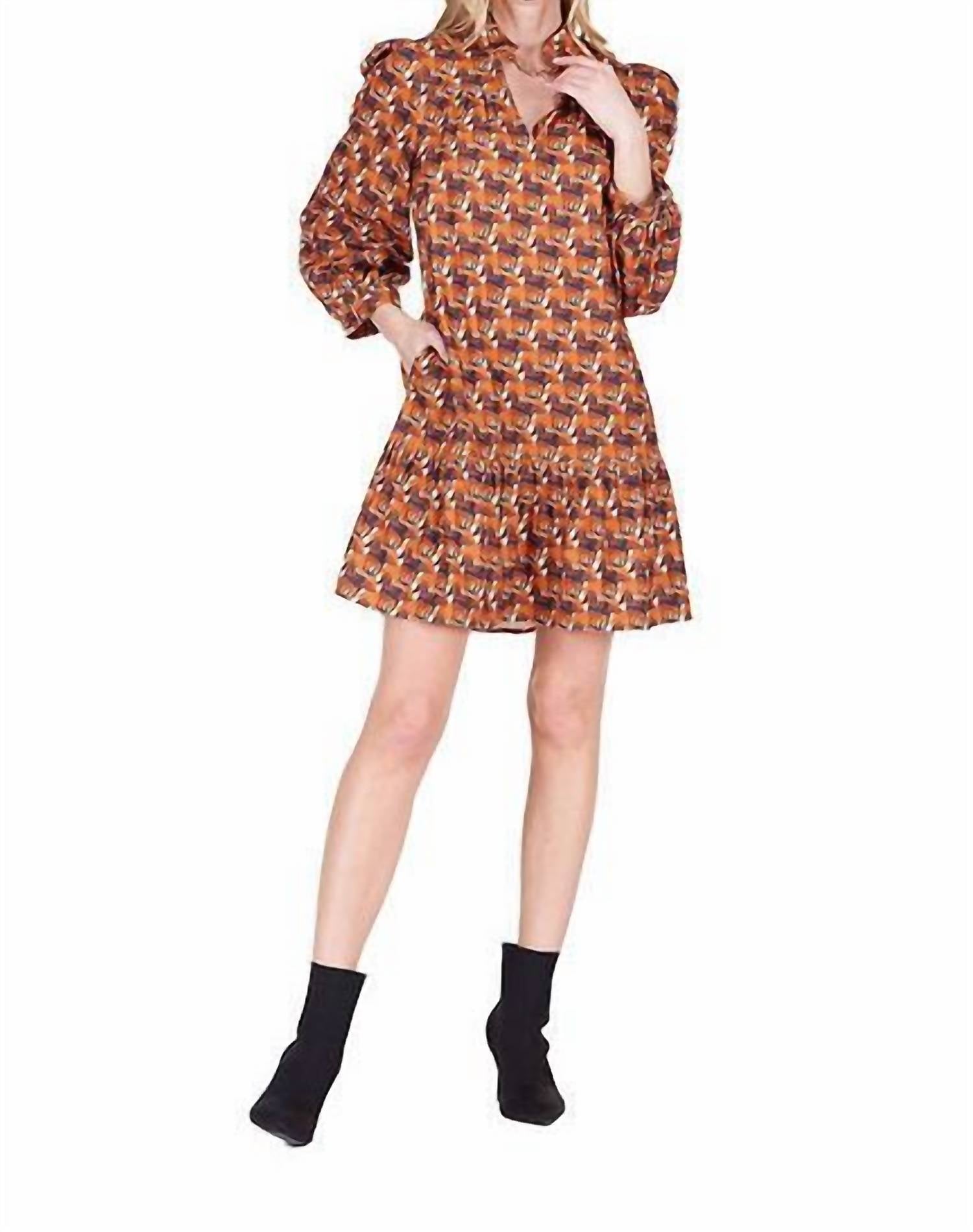 Joy Joy - Split Neck Corduroy Dress