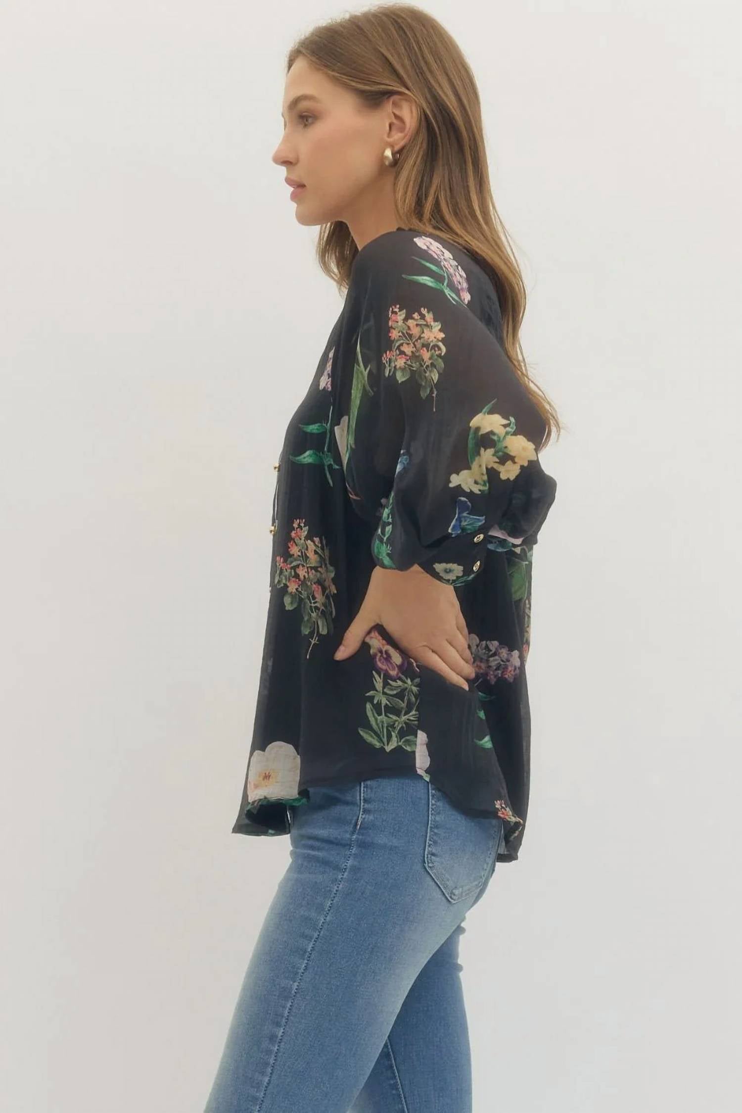 Entro - After Hours Floral Top