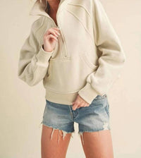Aemi + Co - Dove Funnel Neck Sweater